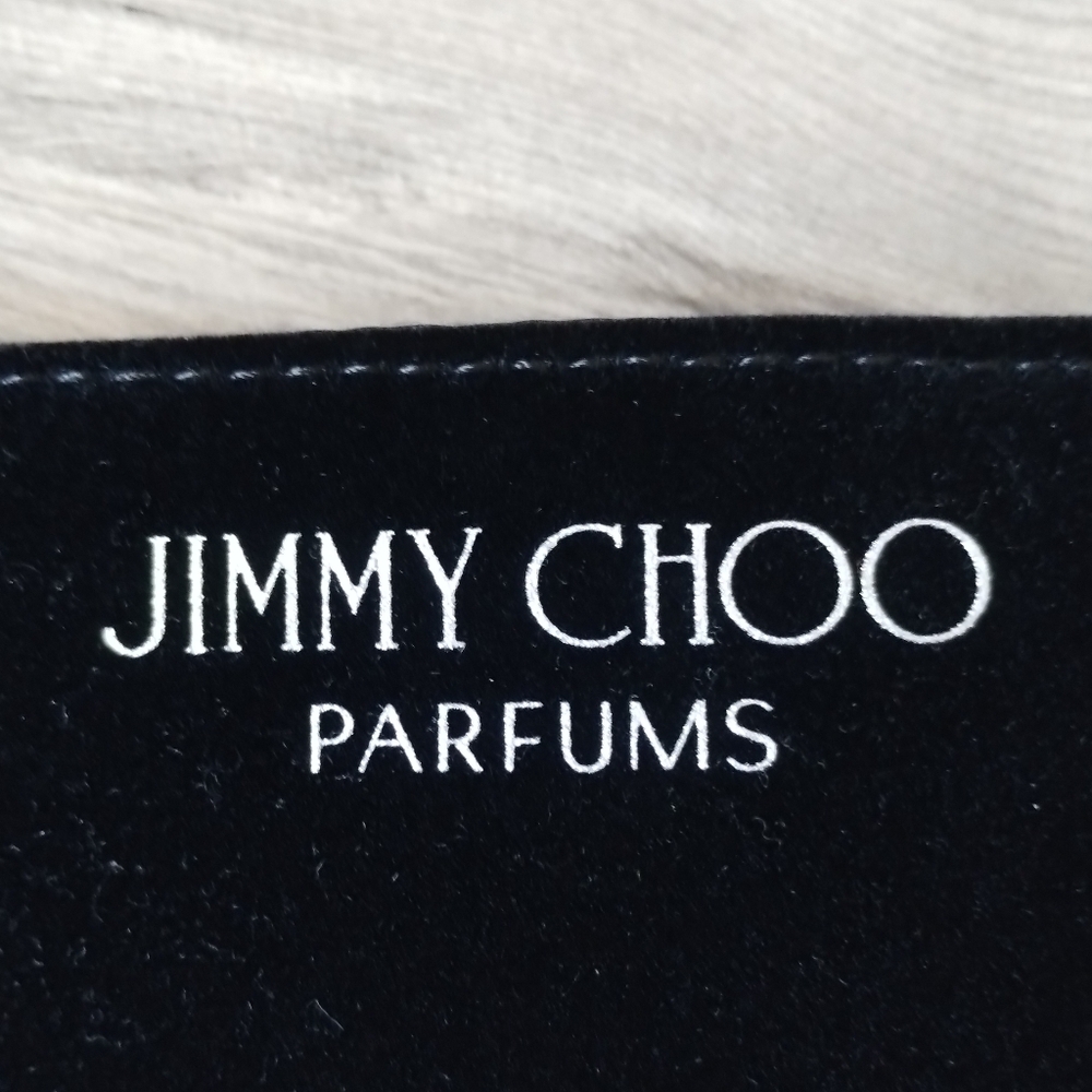 Jimmy Choo Parfums Black Velvet Silver Glitter Tote Bag - Picture 3 of 6